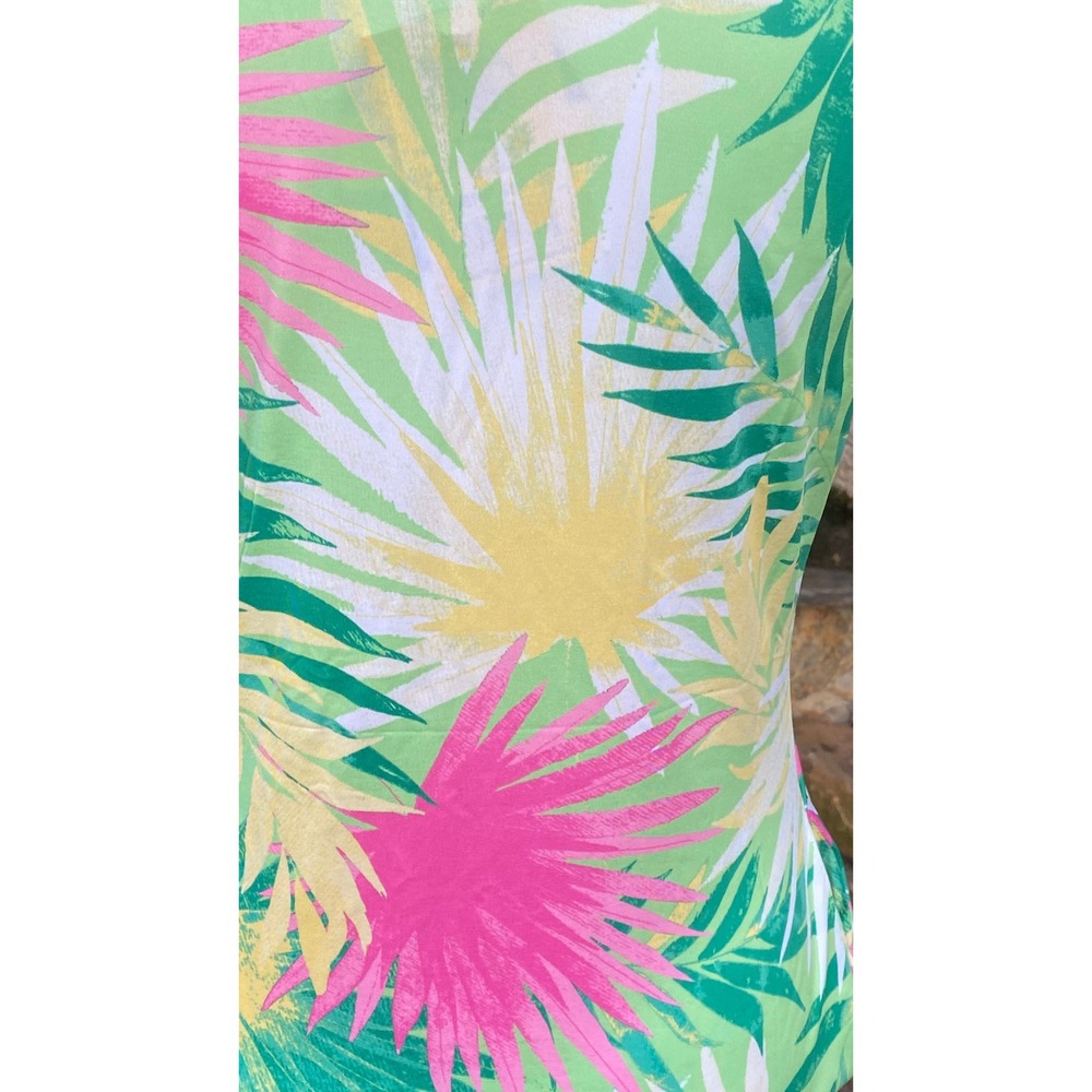 Banana Boat Sundress Womens Size Medium NWT UPF 50+ Tropical Leaf Print BB827 - Picture 6 of 9